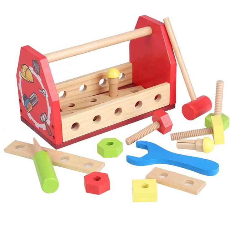 2021 Hot Sale New Wholesale Educational Simulation Multi-functional Tool Toy Wooden Tool Set